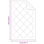 Set di Piumoni con cuscino 2 pcs Bianco Microfibra