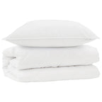 Set di Piumoni con cuscino 2 pcs Bianco Microfibra