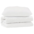 Set di Piumoni con cuscino 2 pcs Bianco Microfibra