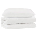 Set di Piumoni con cuscino 2 pcs Bianco Microfibra