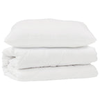 Set di Piumoni con cuscino 2 pcs Bianco Microfibra