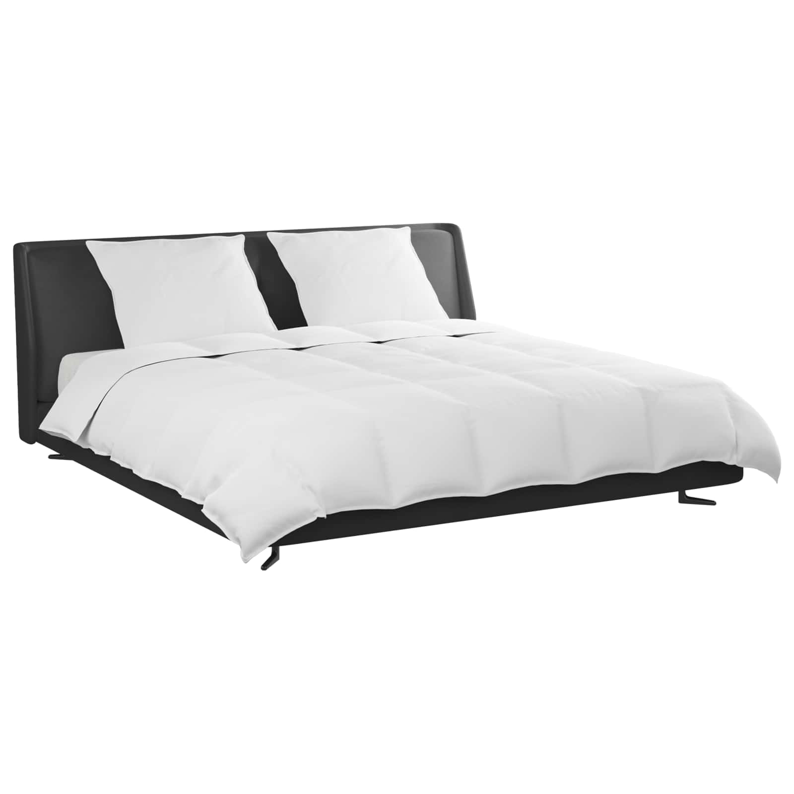 Set di Piumoni con cuscino 3 pcs Bianco Piuma d'anatra