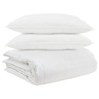 Set di Piumoni con cuscino 3 pcs Bianco Piuma d'anatra