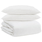 Set di Piumoni con cuscino 3 pcs Bianco Piuma d'anatra