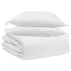 Set di Piumoni con cuscino 3 pcs Bianco Piuma d'anatra