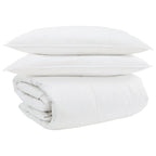 Set di Piumoni con cuscino 3 pcs Bianco Piuma d'anatra