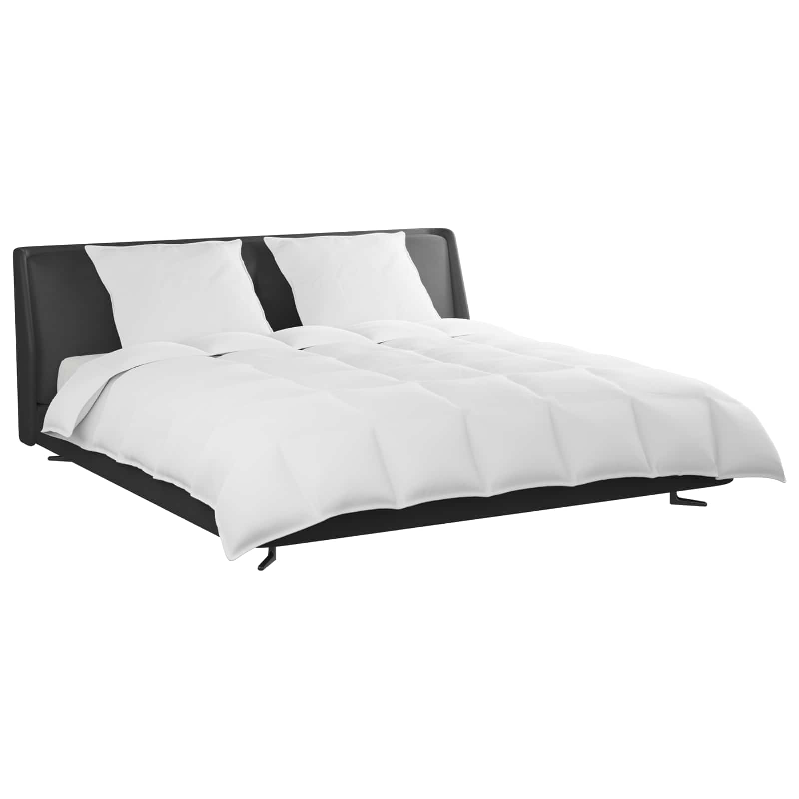 Set di Piumoni con cuscino 3 pcs Bianco Piuma d'anatra
