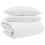 Set di Piumoni con cuscino 3 pcs Bianco Piuma d'anatra