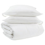 Set di Piumoni con cuscino 3 pcs Bianco Piuma d'anatra