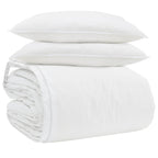 Set di Piumoni con cuscino 3 pcs Bianco Piuma d'anatra