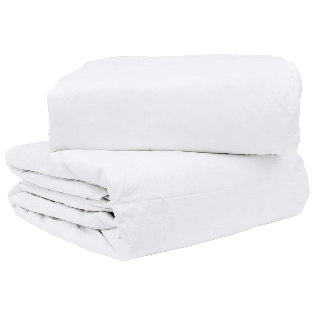 Set di Piumoni con cuscino 3 pcs Bianco Piuma d'anatra