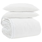 Set di Piumoni con cuscino 3 pcs Bianco Piuma d'anatra