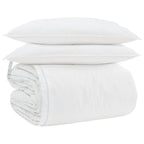 Set di Piumoni con cuscino 3 pcs Bianco Piuma d'anatra