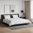 Duvet Estivo con cuscino 3 pcs Bianco Microfibra