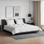 Duvet Estivo con cuscino 3 pcs Bianco Microfibra