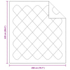 Duvet Estivo con cuscino 3 pcs Bianco Microfibra