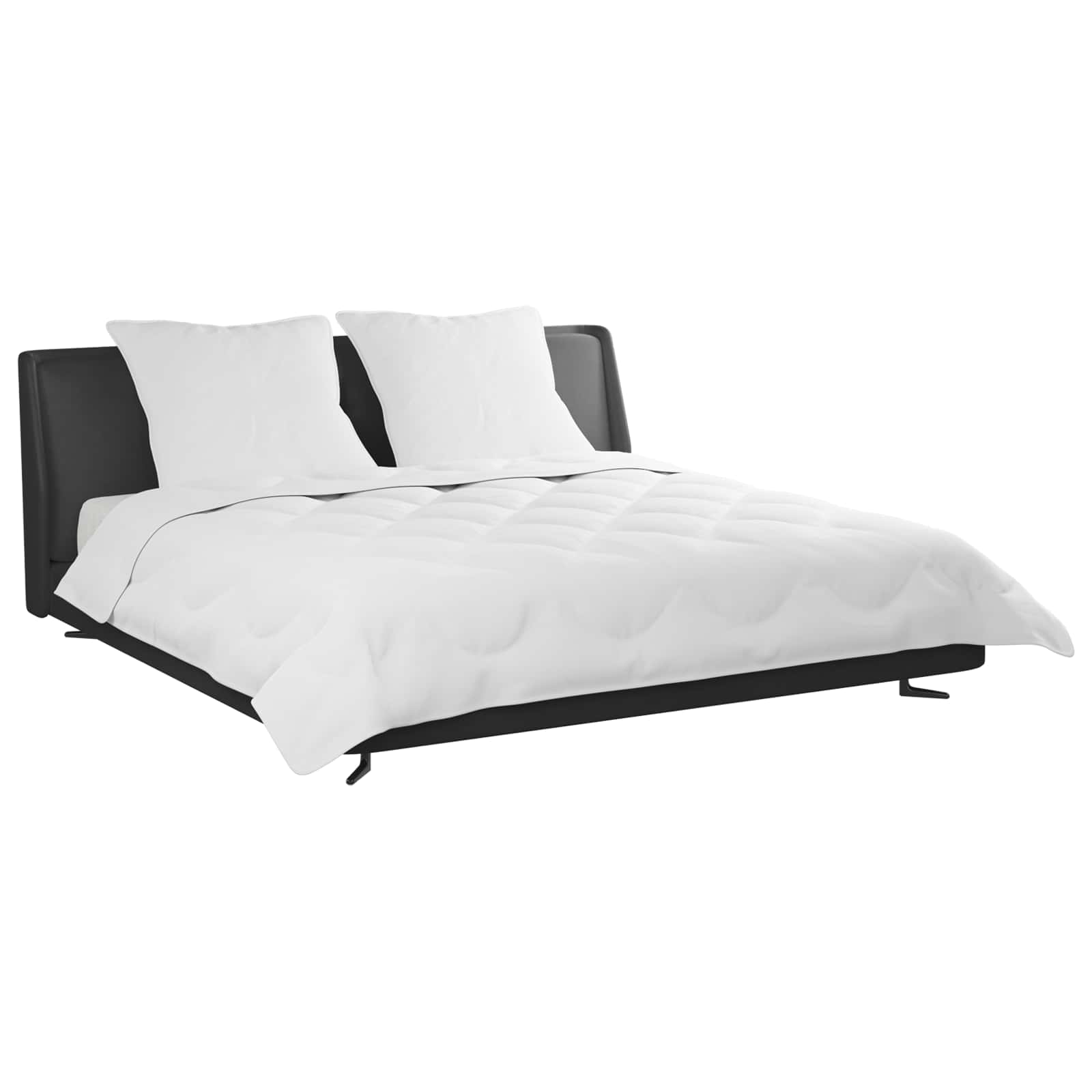 Duvet Estivo con cuscino 3 pcs Bianco Microfibra