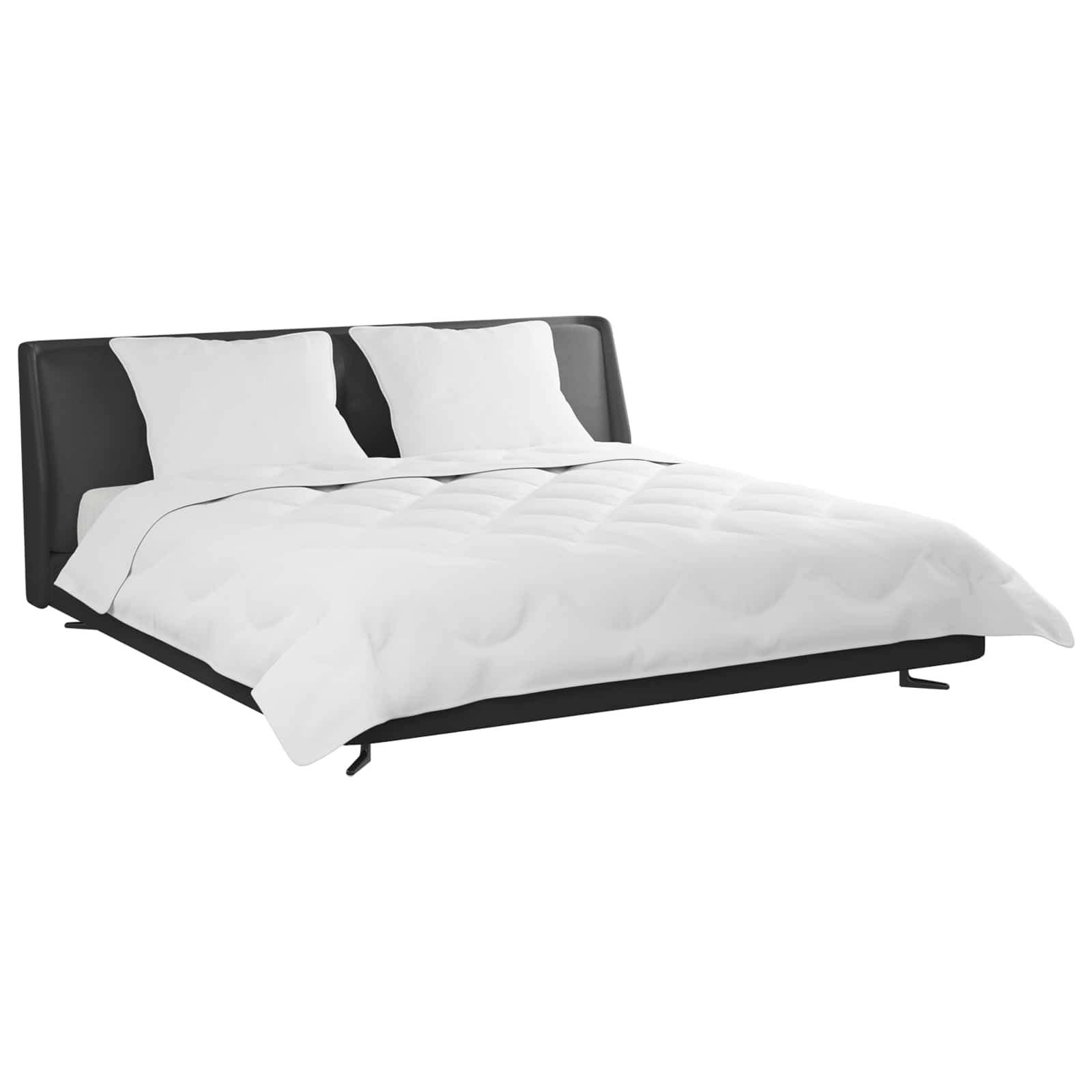 Duvet Estivo con cuscino 3 pcs Bianco Microfibra