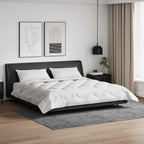 Piumone con cuscino 3 pcs Bianco Microfibra