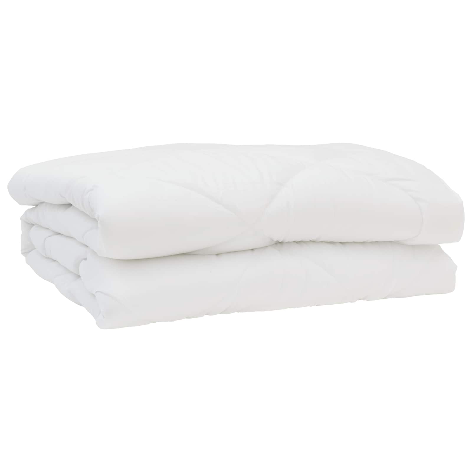 Piumone con cuscino 3 pcs Bianco Microfibra