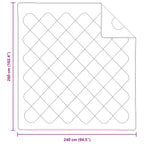 Piumone con cuscino 3 pcs Bianco Microfibra