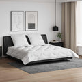 Piumone con cuscino 3 pcs Bianco Microfibra