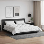 Piumone con cuscino 3 pcs Bianco Microfibra