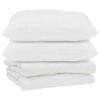 Piumone con cuscino 3 pcs Bianco Microfibra