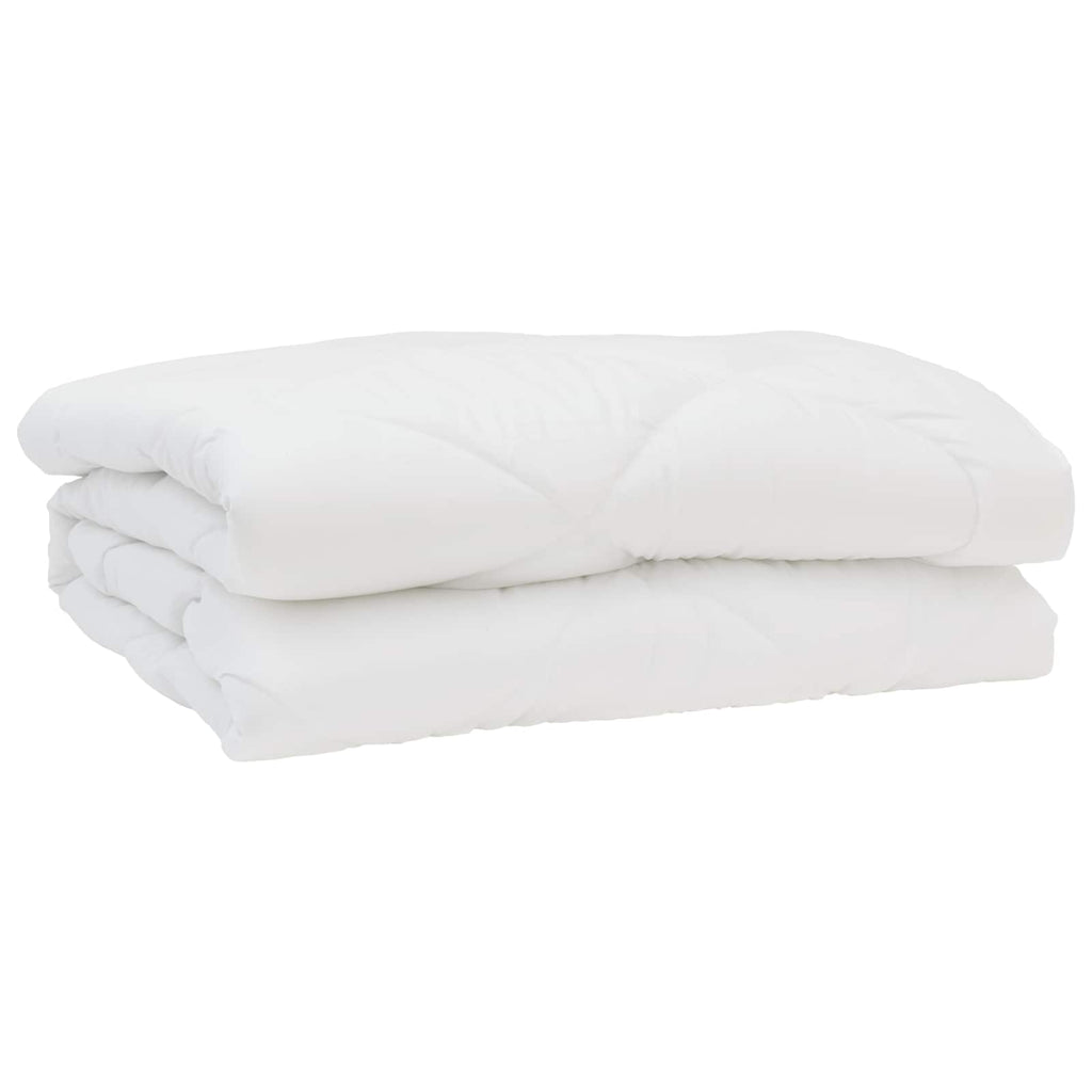 Piumone con cuscino 3 pcs Bianco Microfibra