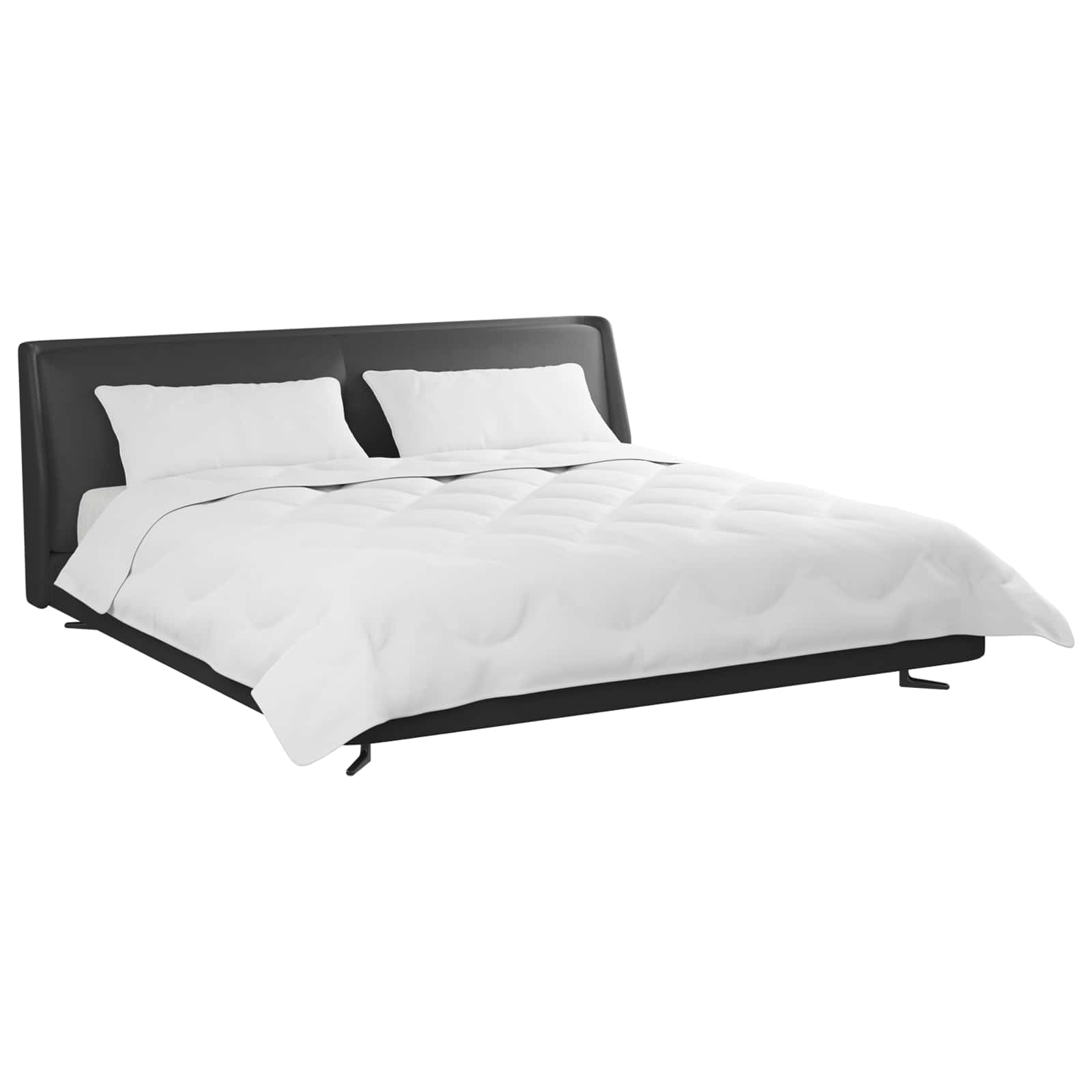 Piumone con cuscino 3 pcs Bianco Microfibra