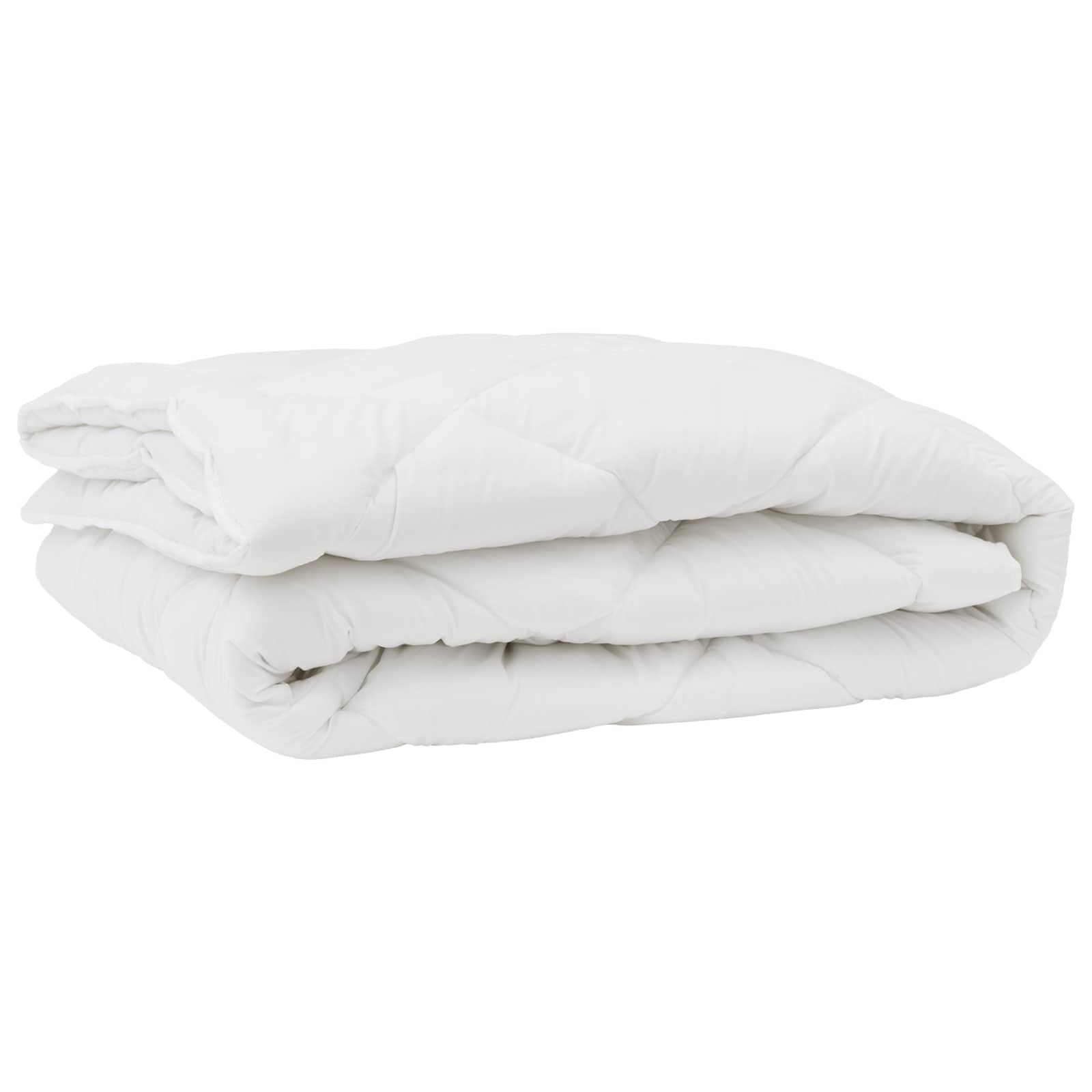 Piumone con cuscino 3 pcs Bianco Microfibra
