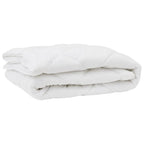 Piumone con cuscino 3 pcs Bianco Microfibra