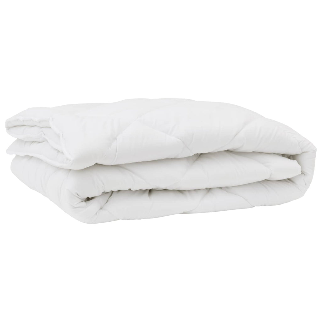 Piumone con cuscino 3 pcs Bianco Microfibra