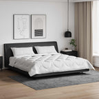 Piumone con cuscino 3 pcs Bianco Microfibra