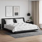 Piumone con cuscino 3 pcs Bianco Microfibra