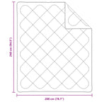 Duvet Invernale con cuscino 3 pcs Bianco Microfibra
