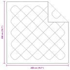 Duvet Invernale con cuscino 3 pcs Bianco Microfibra