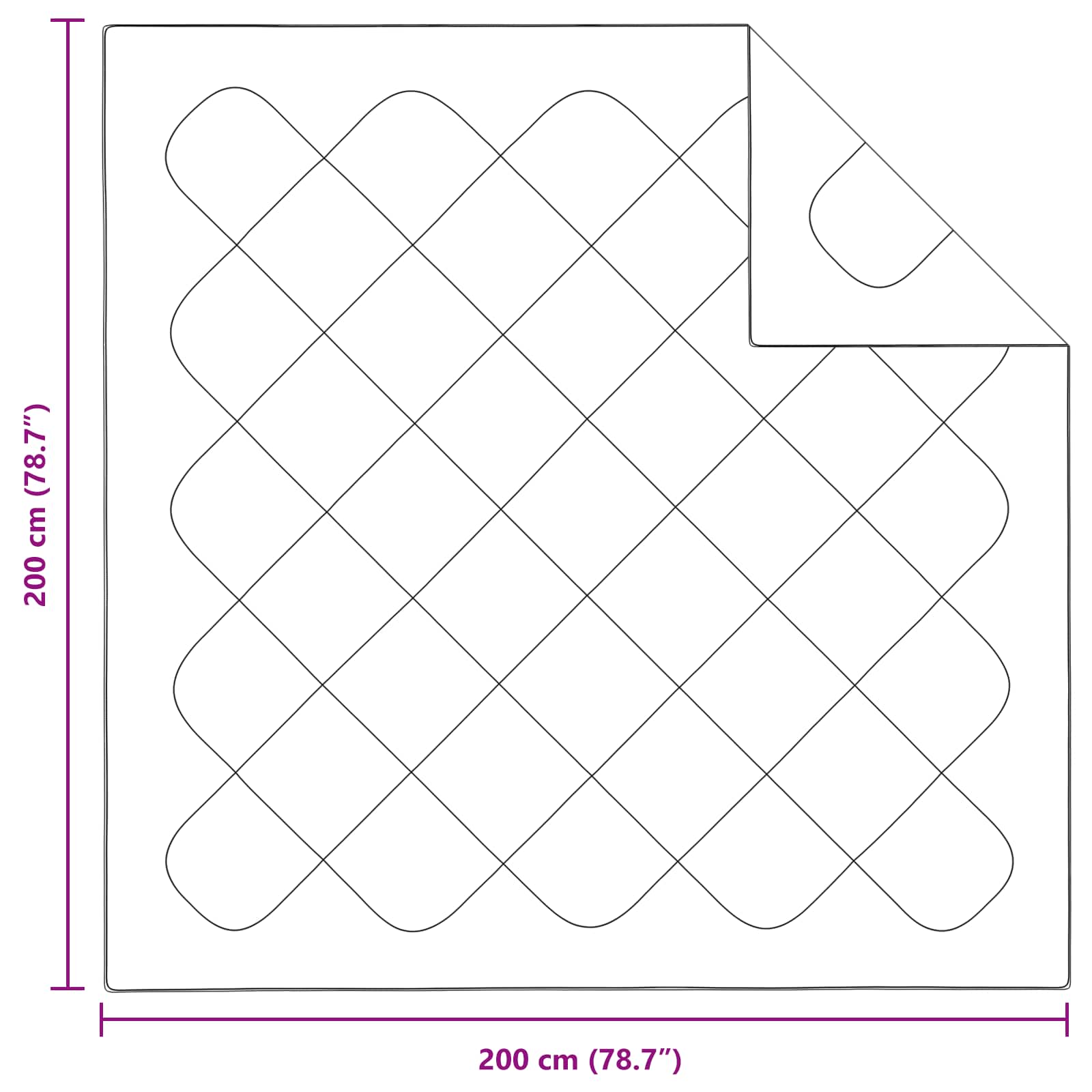 Duvet Invernale con cuscino 3 pcs Bianco Microfibra