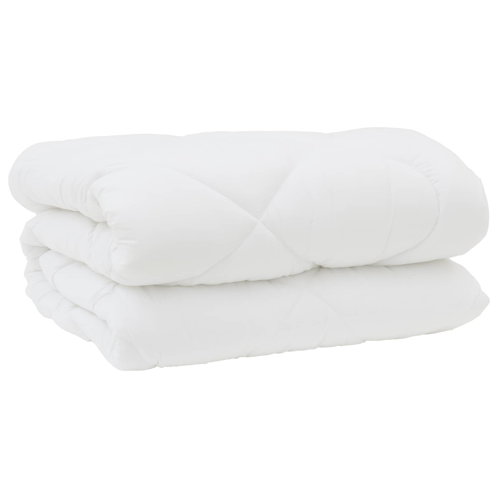 Piumone con Cuscini 3 pcs Bianco Microfibra e Piuma d'Oca
