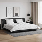 Piumone con Cuscini 3 pcs Bianco Microfibra e Piuma d'Oca