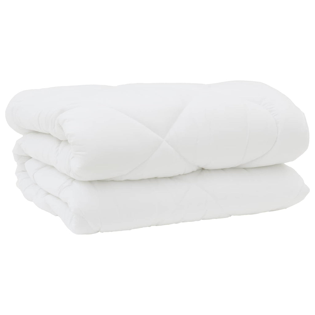 Piumone con Cuscini 3 pcs Bianco Microfibra e Piuma d'Oca