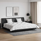 Piumone con Cuscini 3 pcs Bianco Microfibra e Piuma d'Oca