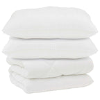 Piumone con Cuscini 3 pcs Bianco Microfibra e Piuma d'Oca