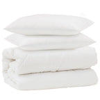 Set di Piumoni 3 pcs Bianco Microfibra e Piuma d'Oca
