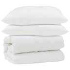 Set di Piumoni 3 pcs Bianco Microfibra e Piuma d'Oca