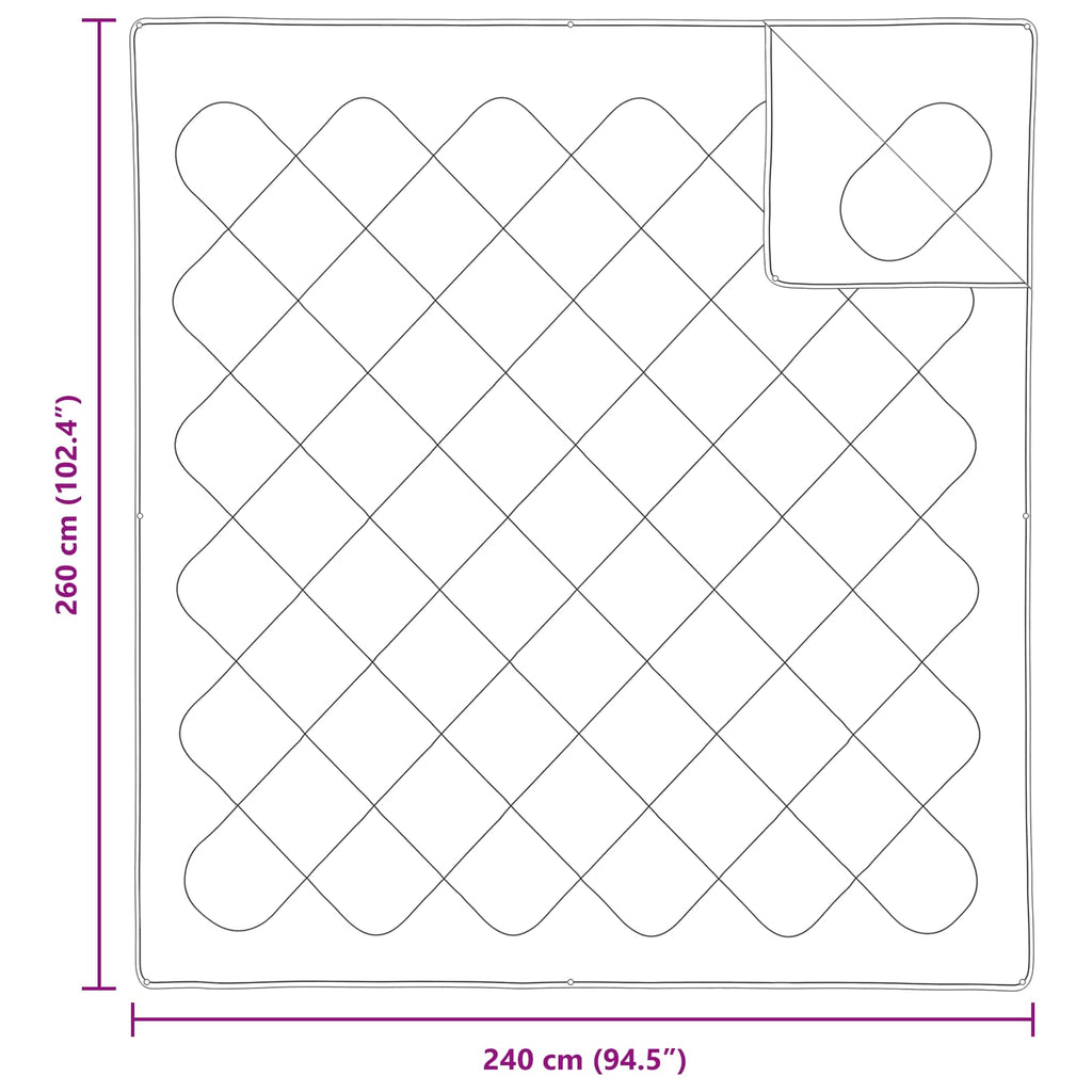 Set di Piumoni 3 pcs Bianco Microfibra e Piuma d'Oca