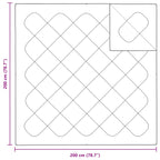 Piumone con Cuscini con cuscino 3 pcs Bianco Microfibra