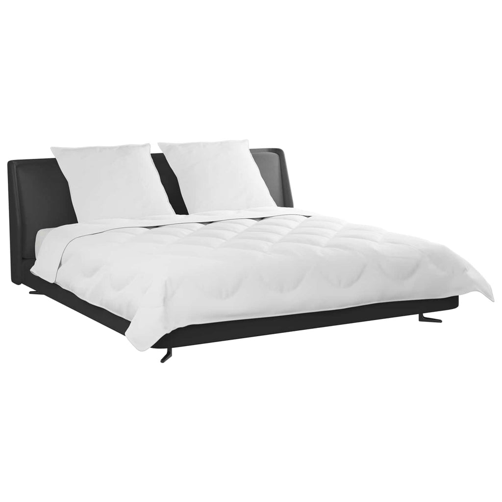 Piumone con Cuscini con cuscino 3 pcs Bianco Microfibra