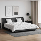 Piumone con Cuscini con cuscino 3 pcs Bianco Microfibra