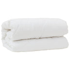 Piumone con Cuscini con cuscino 3 pcs Bianco Microfibra